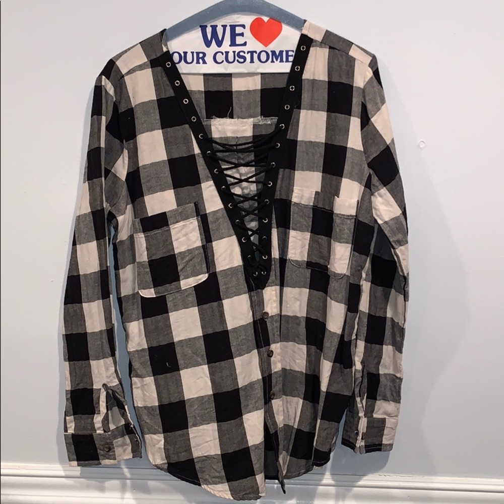 Plain Long Sleeve Flannel